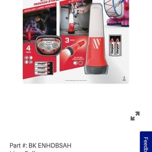 Energizer Red 2-in-1 Headlamp and Lantern